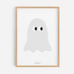 Print, Ghost, Children's Room, Kids A4, Minimalist Design, Scandi Style - thumbnail 3