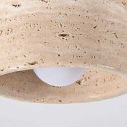 Nahia - Wood & Marble Ceiling Flushmount Travertine Flush Mount Light Spotlight Downlight - thumbnail 4