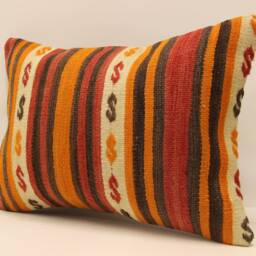 Bohemian Cushion Wool Pillow Sofa Bed Aztec Very Rare Kilim 14x20 Emroidered Throw 4Bef-257 - thumbnail 3