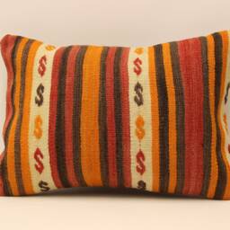 Bohemian Cushion Wool Pillow Sofa Bed Aztec Very Rare Kilim 14x20 Emroidered Throw 4Bef-257 - thumbnail 2