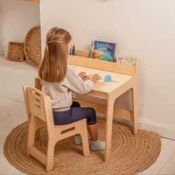 Montessori Toddler Table & Chair Set For Learning, Play & Crafts
