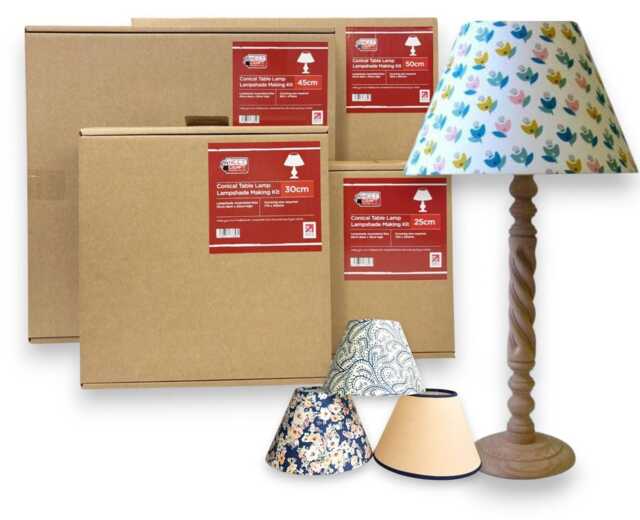 Diy Conical Lampshade Kit - Matching Decor, Pendant Or Table Lamp - image 1