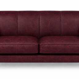 Howie Handmade Leather 3 Seater Sofa - Vintage Tan UK Luxury Furniture - thumbnail 4