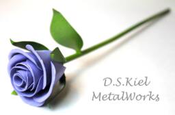 Metal Sweetheart Purple Rose, Mother's Day, Mothers 11Th Anniversary, 6Th 4Th Rose - thumbnail 1