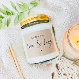 Sending Love & Hugs Candle Gift Sympathy, Get Well Soon - thumbnail 1