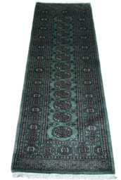 2x6 Pistachio Green Bokhara Rug - Runner Hallway Luxury Bukhara Fine Quality Woolen Afghan