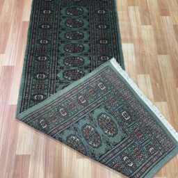 2x6 Pistachio Green Bokhara Rug - Runner Hallway Luxury Bukhara Fine Quality Woolen Afghan - thumbnail 4