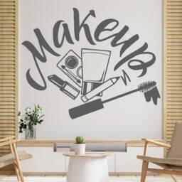 Makeup Wall Decal Cosmetics Salon Vinyl Sticker 2075 - thumbnail 3