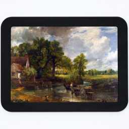 The Hay Wain John Constable Trees Stream River Countryside Nature Landscape Classic Painting Wooden Framed Art Print - thumbnail 3