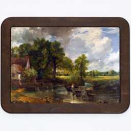The Hay Wain John Constable Trees Stream River Countryside Nature Landscape Classic Painting Wooden Framed Art Print - thumbnail 2