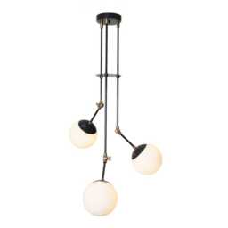 Mid-Century Modern Sputnik Chandelier - Globe Pendant Light With Adjustable Arms - thumbnail 1