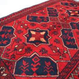 2x4 Small Red Afghan Outdoor Rug, Turkmen Oriental Geometric Khal Mohammedi Bukhara Handmade Livingroom D??cor Office Carpet - thumbnail 2