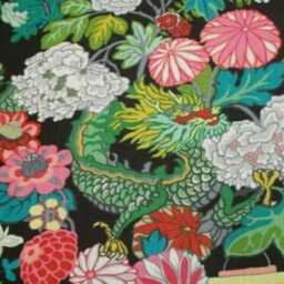 Schumacher, Chiang Mai Dragon, Ebony Linen Cushion Cover, Throw Pillow Homeware Decor - thumbnail 3