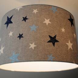 "Lampshade ""Gray-Blue-White" - thumbnail 2