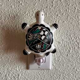 Southwestern Turtle Night Light By Native American Artist - thumbnail 4