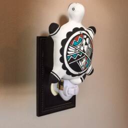 Southwestern Turtle Night Light By Native American Artist - thumbnail 2