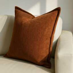 Large 60 X cm Cushions Square Living Room Scatter Decorative Cushion Minimalist Rustic Brown - thumbnail 3
