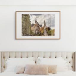 Notre Dame Paris Print, Historic French Architecture Photography - thumbnail 2