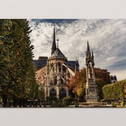 Notre Dame Paris Print, Historic French Architecture Photography - thumbnail 3