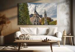 Notre Dame Paris Print, Historic French Architecture Photography - thumbnail 1