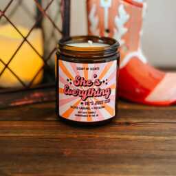 She's Everything Candle Salted Caramel Pistachio Scented Soy Wax Candle