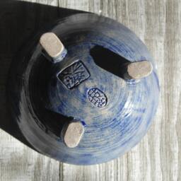 Lively Blue Ink Splashes - 100% All Natural Premium Artistic Candles With Japanese Container Scented Therapeutic Grade Essential Oils - thumbnail 3