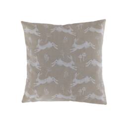 "Jumping Hares Natural Cushion Cover 14"" 16"" 18"" 20" - thumbnail 1