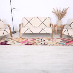 Moroccan Runner Rug, Boujaad Rug. 2x10Ft - thumbnail 2