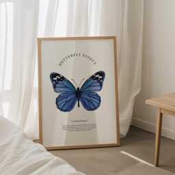 Butterfly Print Motivational Quote, Cottagecore Wall Art - thumbnail 1