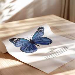 Butterfly Print Motivational Quote, Cottagecore Wall Art - thumbnail 2