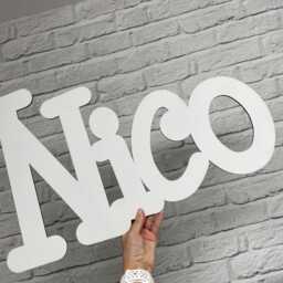 Personalised Large Mdf Name Sign, Nursery Decoration, Bedroom Wall Sign - thumbnail 4