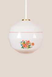 Mirjam Vintage Pendant Light Mcm Hanging Handcrafted Glass Lamp Retro Ceiling Fixture Yugoslavia Gold Brass - thumbnail 1