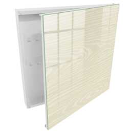 Wooden Structure Key Cabinet For Home, Beige Box Minimalist Textures, Lovers Of Nature & Minimalism - thumbnail 2