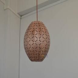 Lighting-Galaxy Oblong Pendant Light-Walnut-Chandelier-Wood Light-Ceiling Light - thumbnail 3