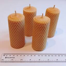Candles For Your Advent Wreath. 5 4 = 1 Free. Assorted Colors. Large Hand-Rolled Candles Made From 100% Beeswax - thumbnail 2