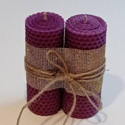 Candles For Your Advent Wreath. 5 4 = 1 Free. Assorted Colors. Large Hand-Rolled Candles Made From 100% Beeswax - thumbnail 3