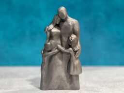 10 Year Anniversary Aluminum Sculpture, 10Th Family Portrait, Gift For Men, Her, Years Husband