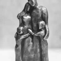 10 Year Anniversary Aluminum Sculpture, 10Th Family Portrait, Gift For Men, Her, Years Husband - thumbnail 2