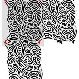 Large Ethnic Wall Stencil Elroy For Diy, Wallpaper Look & Easy Home Decor - thumbnail 4