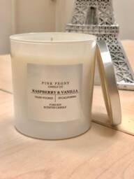 Raspberry & Vanilla Soy Candle - thumbnail 1