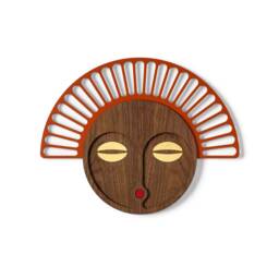 Decorative Mask, Living Room Wall Decor, Pop Art, Wood Hanging, Modern Kids Urban 3D African Mask
