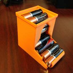 Extendable Aa Battery Dispenser 3D Printed Organizer - thumbnail 4