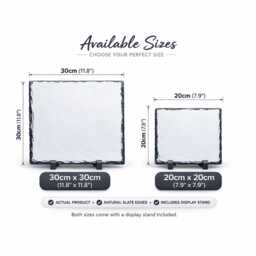Personalised Photo Slate - Custom Memorial, Wedding, Family, Pet Stone Plaque - thumbnail 2