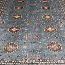 8x11 Gray Color Bokhara Rug - 2.50x3.00 Kids Room Luxury Area Turkish Fine Quality Afghan - thumbnail 3