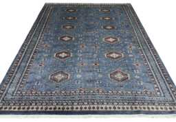 8x11 Gray Color Bokhara Rug - 2.50x3.00 Kids Room Luxury Area Turkish Fine Quality Afghan - thumbnail 1