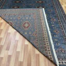 8x11 Gray Color Bokhara Rug - 2.50x3.00 Kids Room Luxury Area Turkish Fine Quality Afghan - thumbnail 4