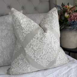 Luxury Embroidered Damask Cushion Cover 22 - thumbnail 4