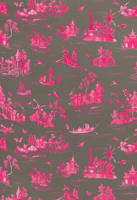 Coromandel in Fuchsia Grey -Pillow Covers - image 1