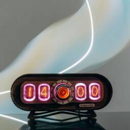 Nixie Tube Clock 4-Tubes In-12 Dekatron Og 4, Vintage Table Clock - thumbnail 2