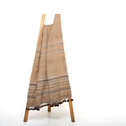 Rust Orange Indian Wool Throw Blanket, Handwoven Sofa Coverlet & Warm Bed Runner - Sunstone - thumbnail 2